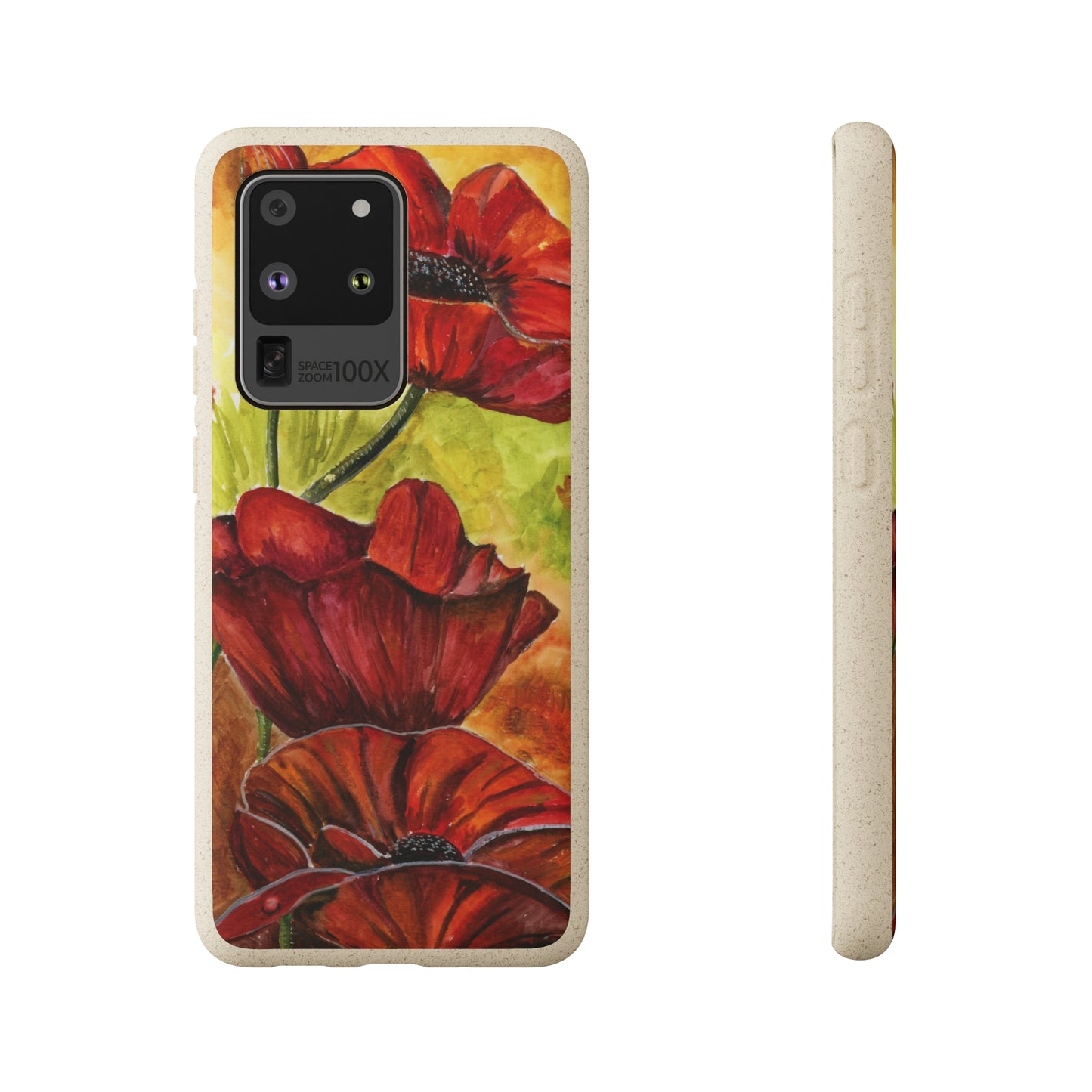 Eco Biodegradable Poppy Love iPhone & Samsung Case