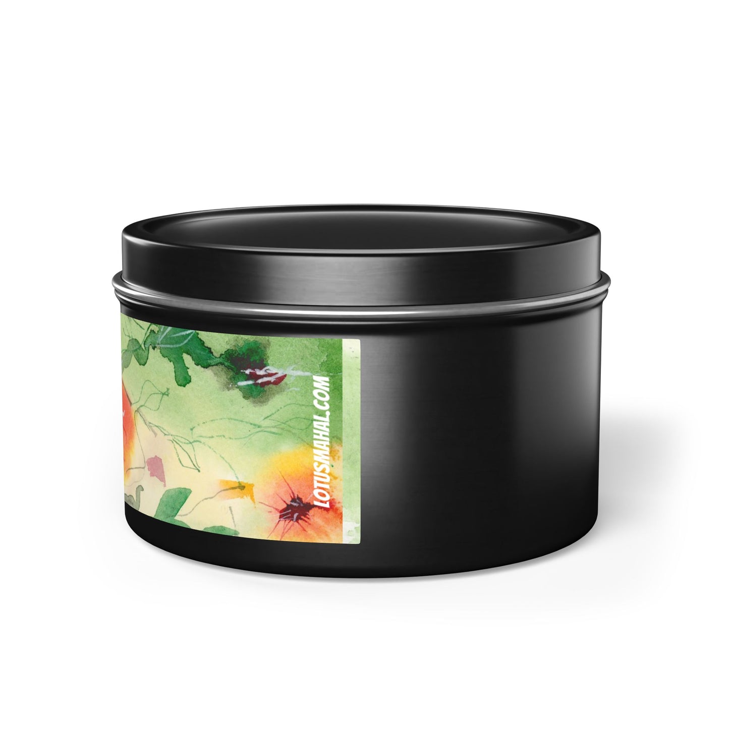 Sunset Flowers Watercolor Art Candles