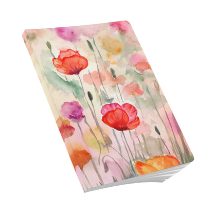 Wild Flower Ruled Softcover Perforated Notebook