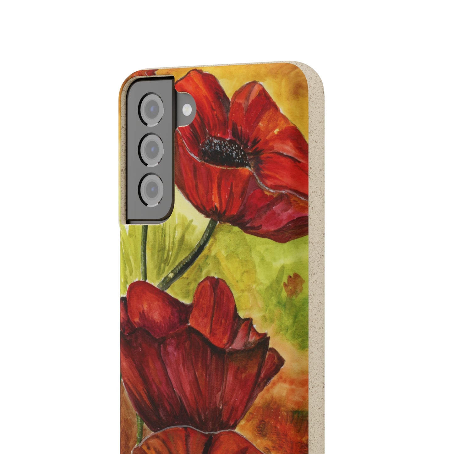 Eco Biodegradable Poppy Love iPhone & Samsung Case