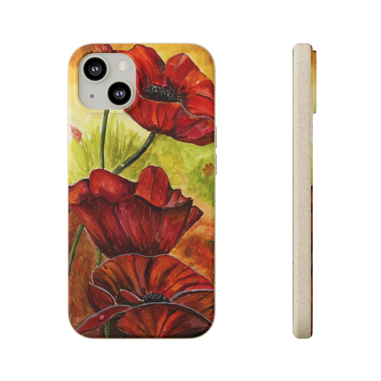 Eco Biodegradable Poppy Love iPhone & Samsung Case