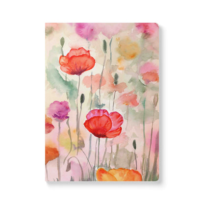 Wild Flower Ruled Softcover Perforated Notebook