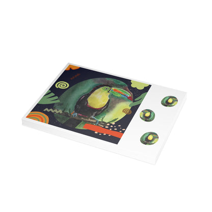 Talking Toucan Watercolor Postcard