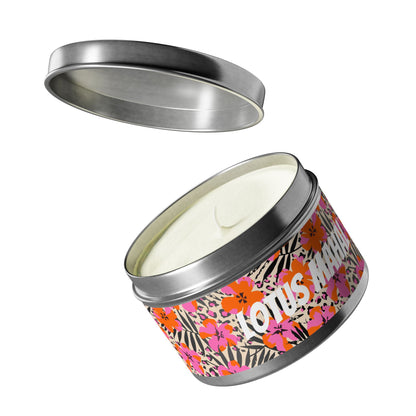 Lotus Mahal Floral Printed Soy Wax Candle