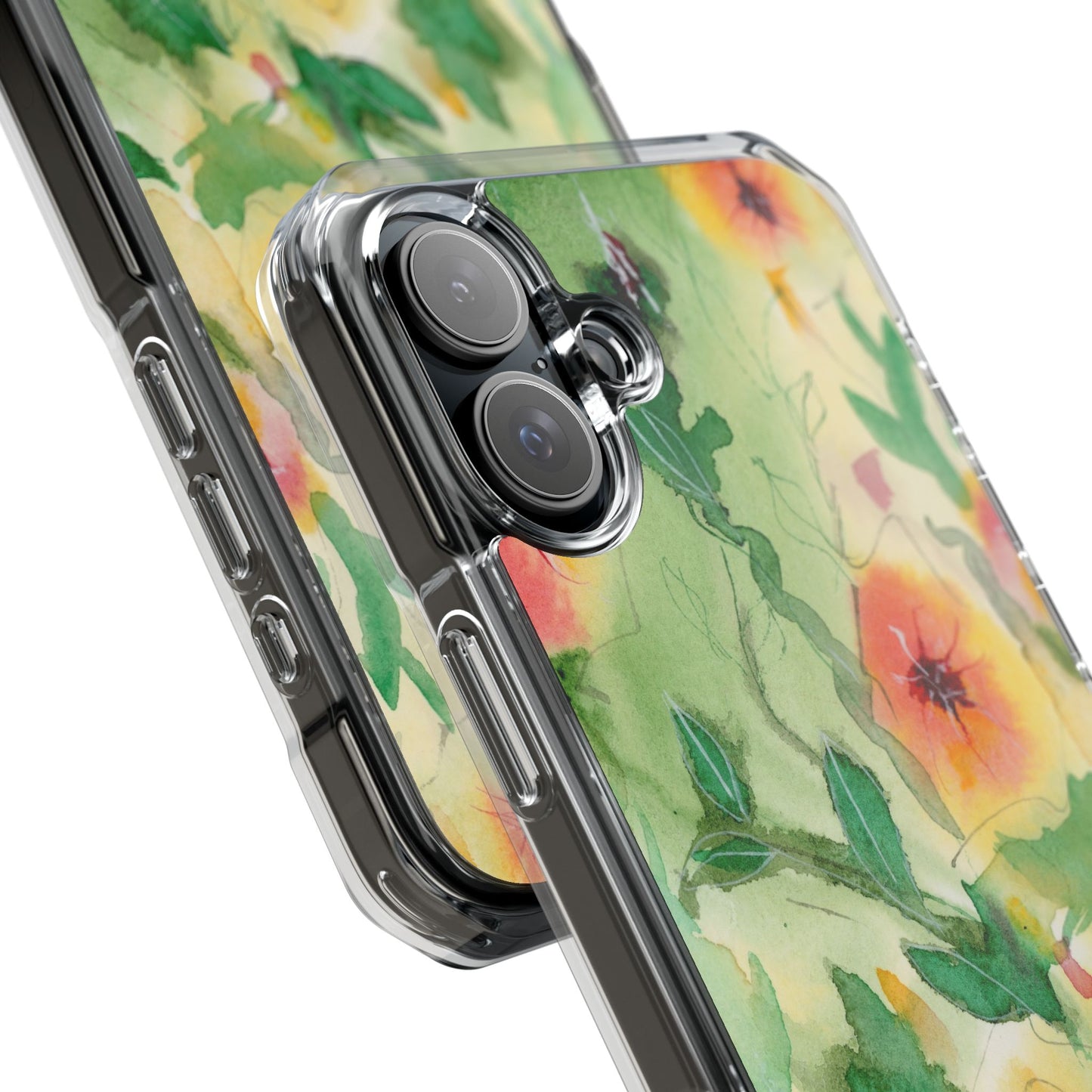 MagSafe® Sunset Flowers Clear Impact Cases (iPhone 16 & others)