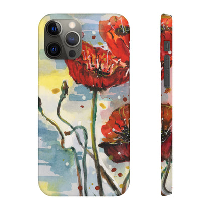 Poppy Love iPhone & Samsung Snap Cases