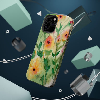 Sunset Flowers MagSafe® Impact Cases (iPhone 16 and others)