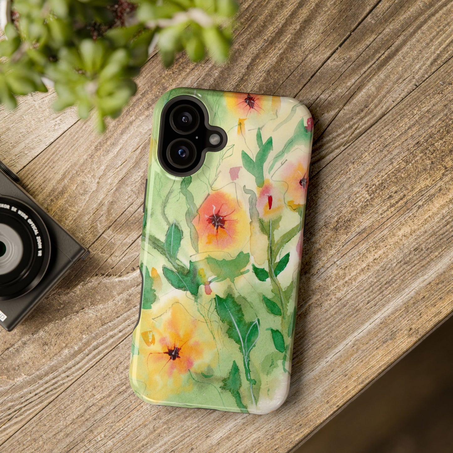 Sunset Flowers MagSafe® Impact Cases (iPhone 16 and others)