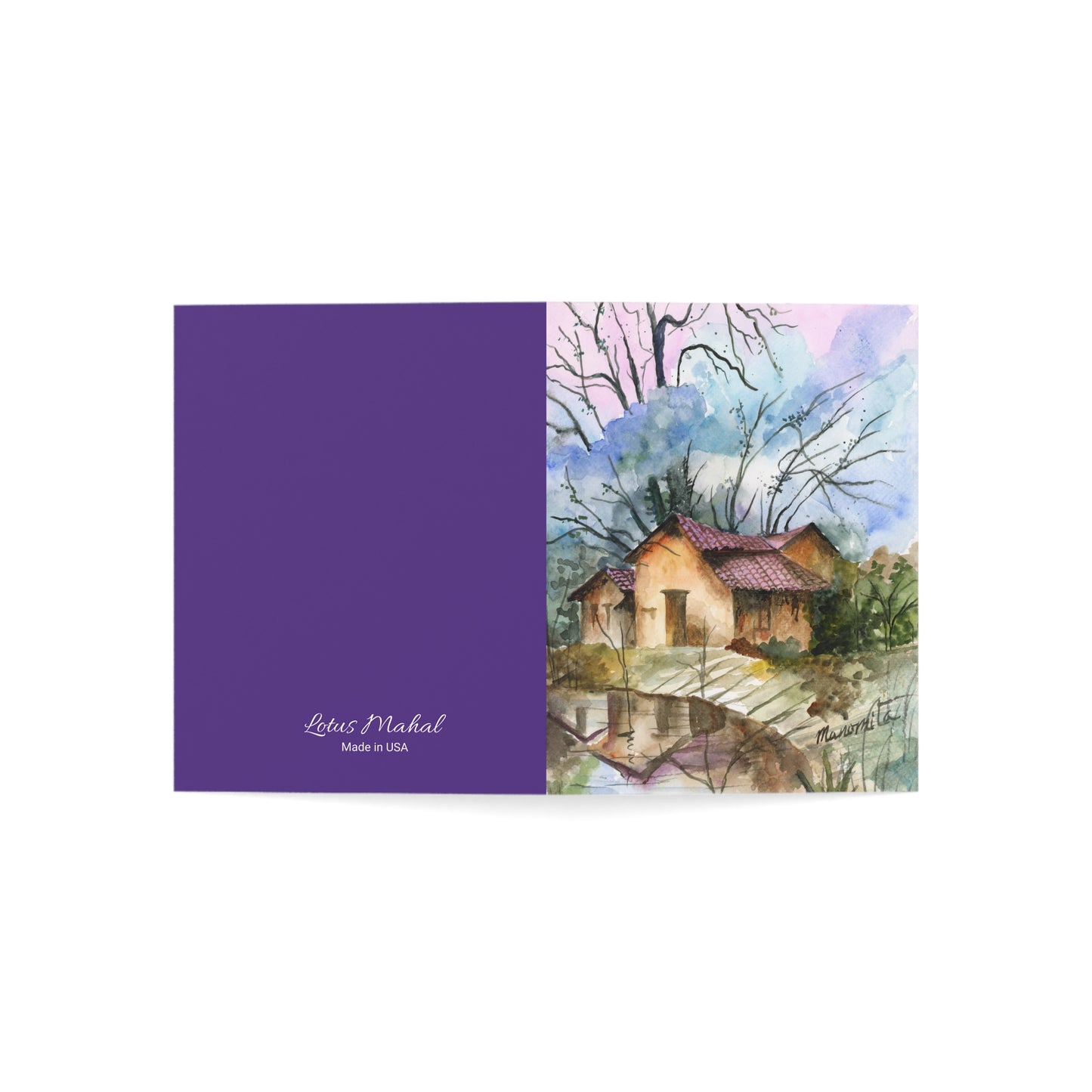 Cottage Reflections Greeting Card