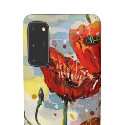 Poppy Love iPhone & Samsung Snap Cases