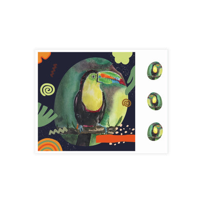 Talking Toucan Watercolor Postcard