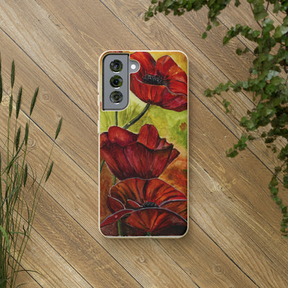 Eco Biodegradable Poppy Love iPhone & Samsung Case