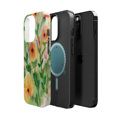 Sunset Flowers MagSafe® Impact Cases (iPhone 16 and others)