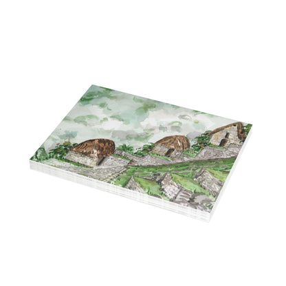 Machu Picchu Watercolor Postcard