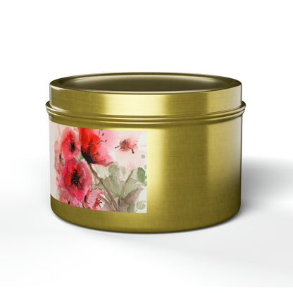 Poppy Love Everyday Tin Candles