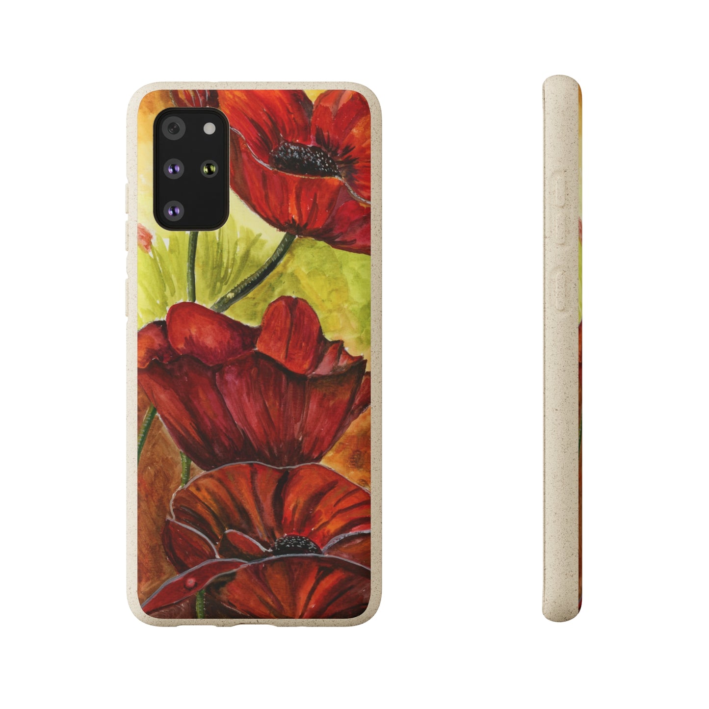 Eco Biodegradable Poppy Love iPhone & Samsung Case