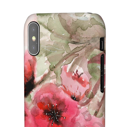 Evening Flowers iPhone & Samsung Snap Cases