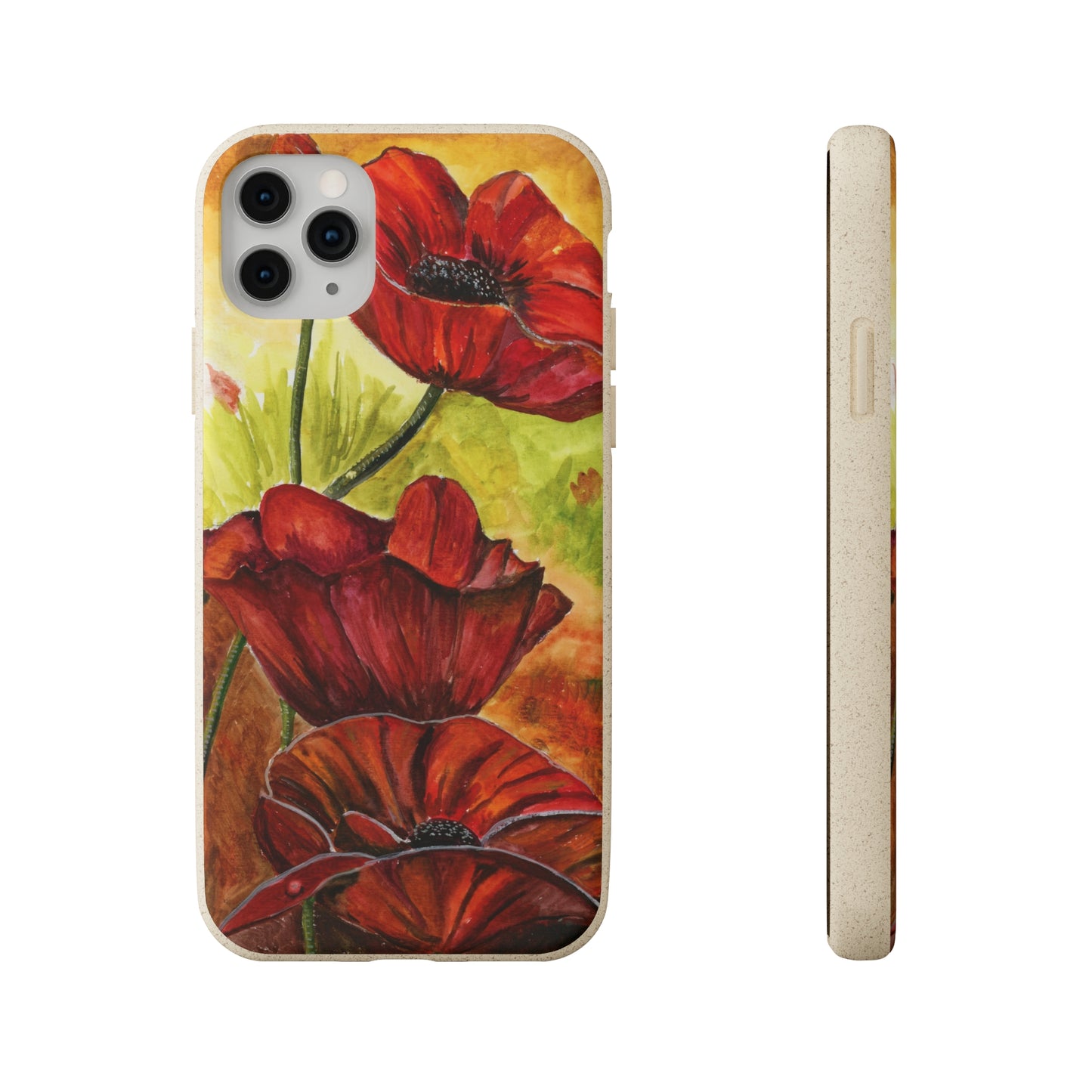 Eco Biodegradable Poppy Love iPhone & Samsung Case