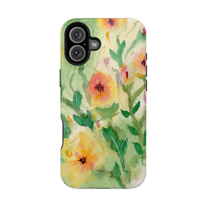 Sunset Flowers MagSafe® Impact Cases (iPhone 16 and others)