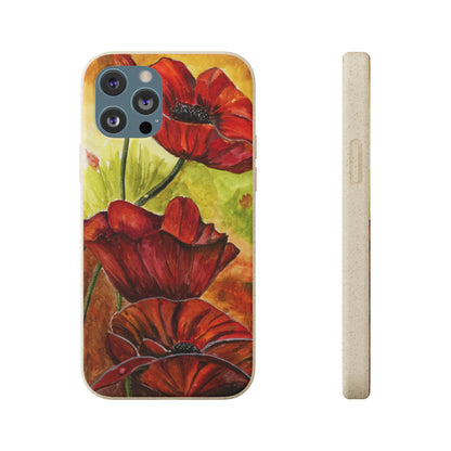 Eco Biodegradable Poppy Love iPhone & Samsung Case