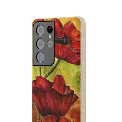 Eco Biodegradable Poppy Love iPhone & Samsung Case