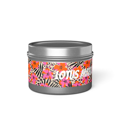 Lotus Mahal Floral Printed Soy Wax Candle