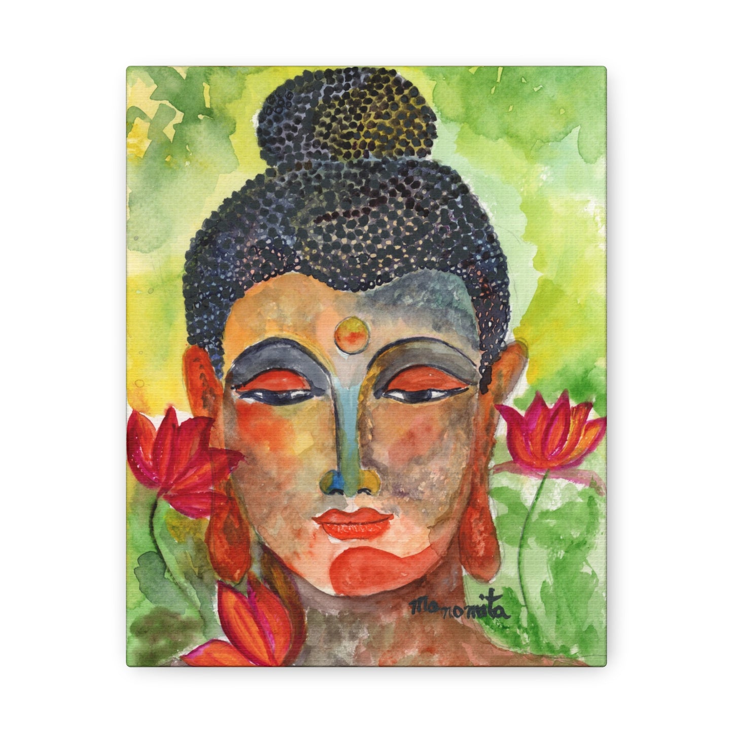 Enlightened Essence Watercolor Canvas Gallery Wraps