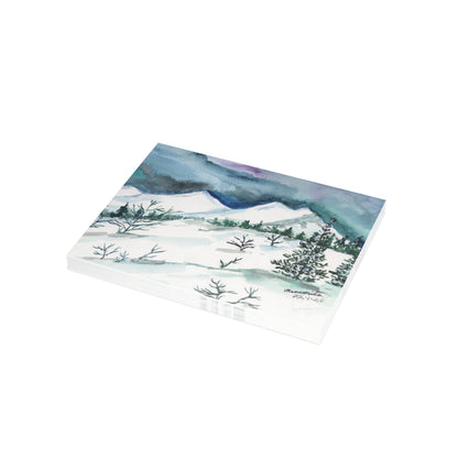 Californian Rockies Watercolor Print Postcard