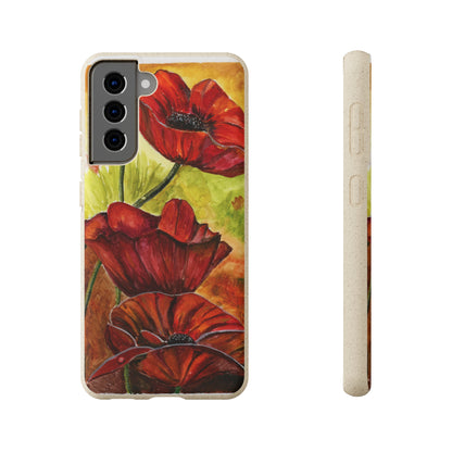 Eco Biodegradable Poppy Love iPhone & Samsung Case