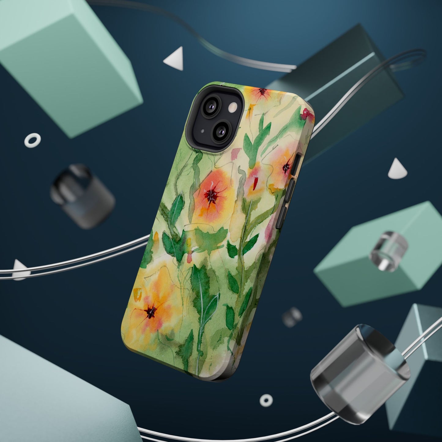 Sunset Flowers MagSafe® Impact Cases (iPhone 16 and others)