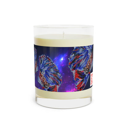 Lotus Mahal Art Soy Wax Glass Candle, 11oz