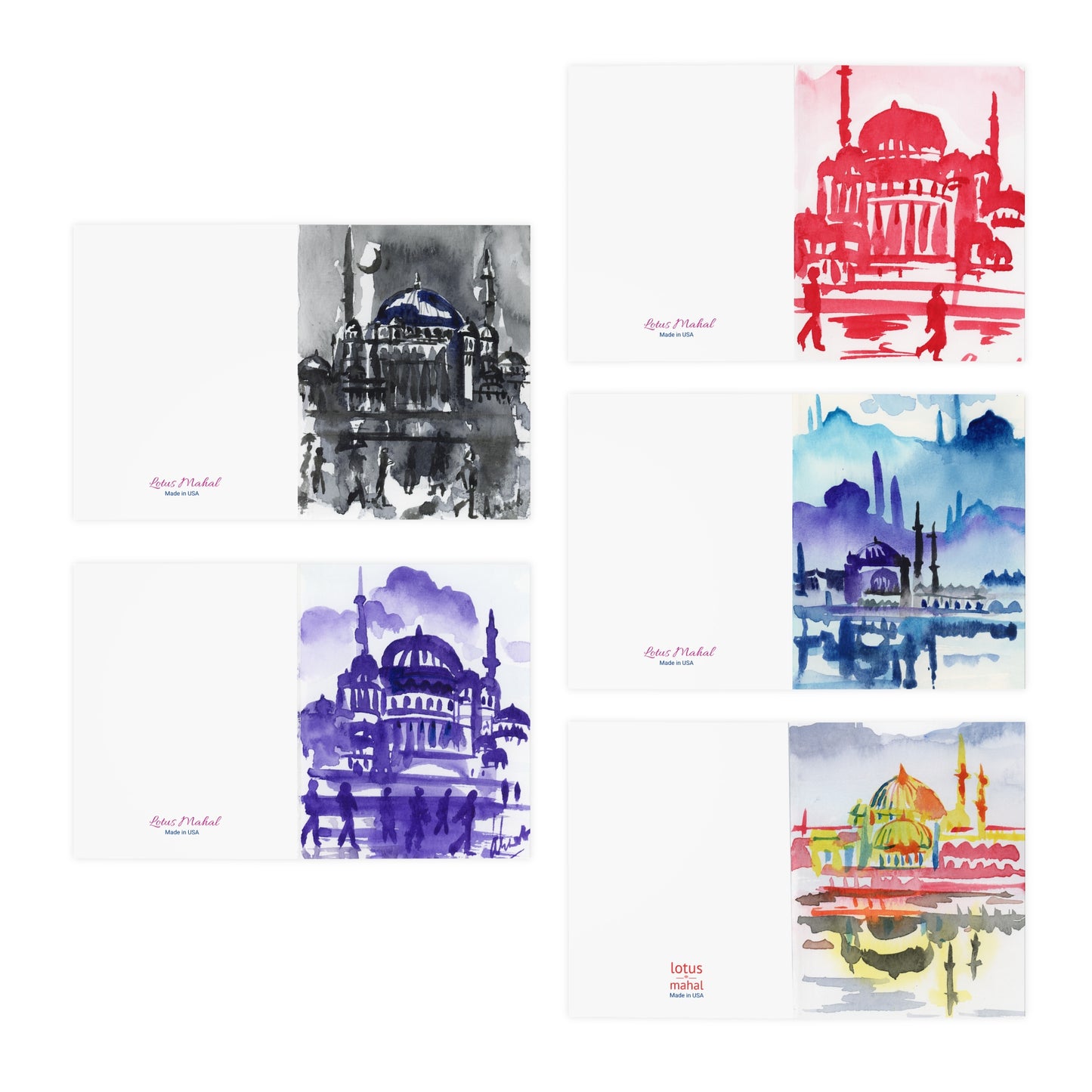 Istanbul Delight Greeting Cards - 5-Design Set