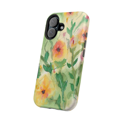 Sunset Flowers MagSafe® Impact Cases (iPhone 16 and others)