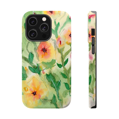 Sunset Flowers MagSafe® Impact Cases (iPhone 16 and others)