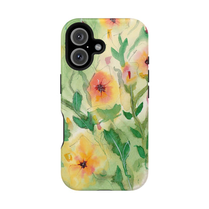 Sunset Flowers MagSafe® Impact Cases (iPhone 16 and others)