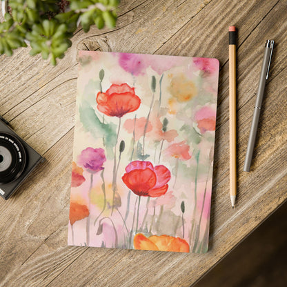 Wild Flower Ruled Softcover Perforated Notebook