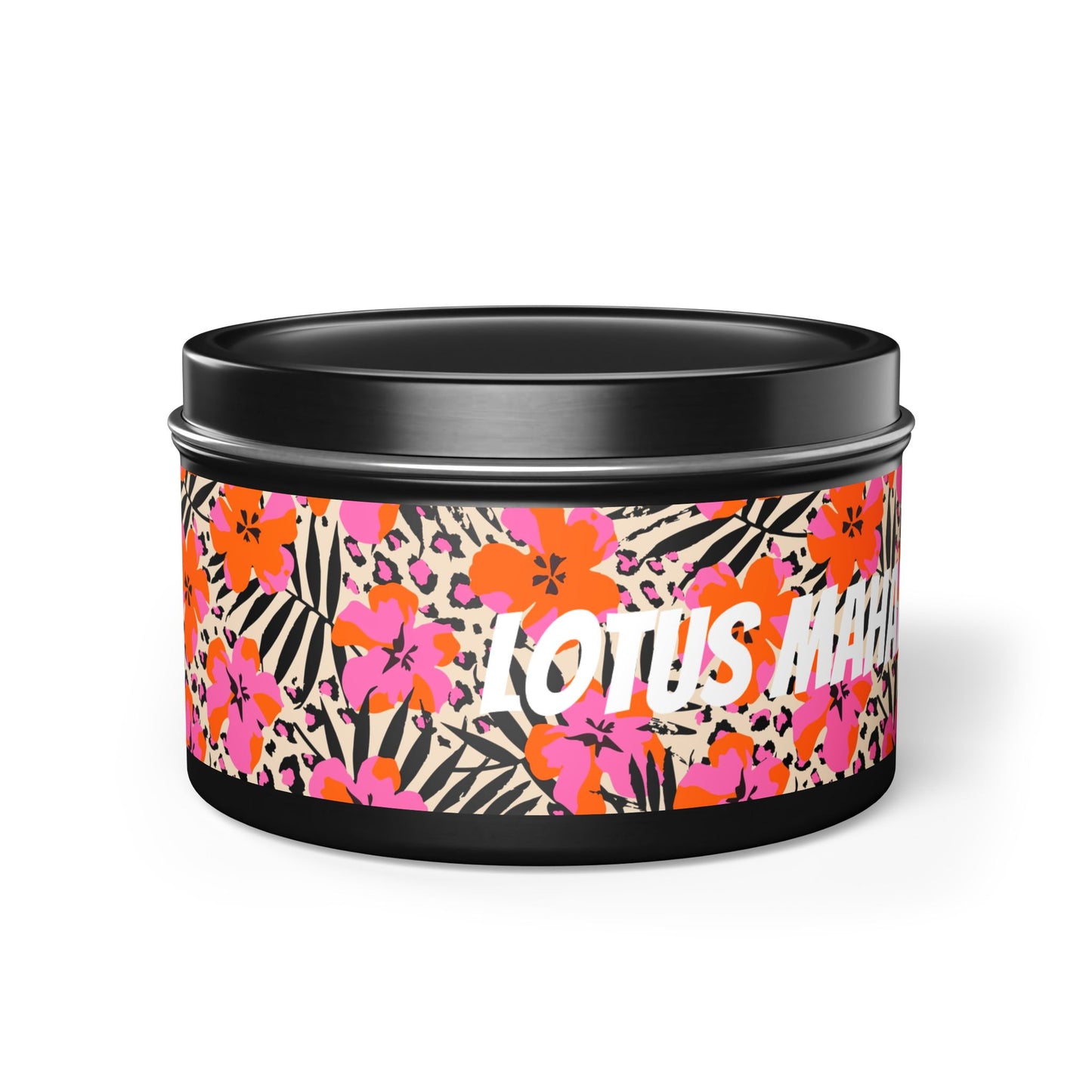 Lotus Mahal Floral Printed Soy Wax Candle