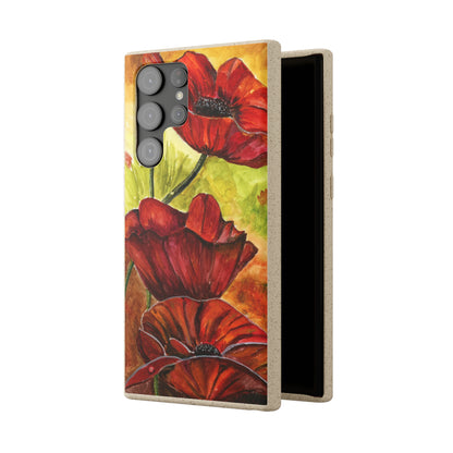 Eco Biodegradable Poppy Love iPhone & Samsung Case