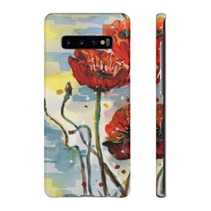 Poppy Love iPhone & Samsung Snap Cases