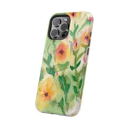 Sunset Flowers MagSafe® Impact Cases (iPhone 16 and others)