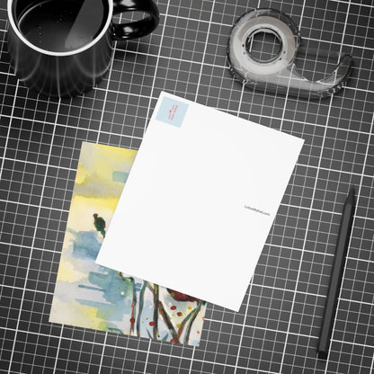 Poppy Love Watercolor Postcard