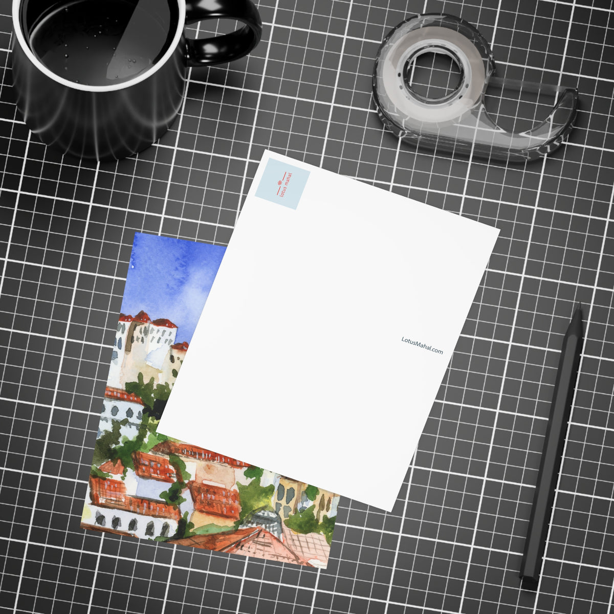 2 Nights in Porto – Watercolor Printed Postcard