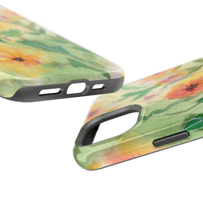 Sunset Flowers MagSafe® Impact Cases (iPhone 16 and others)