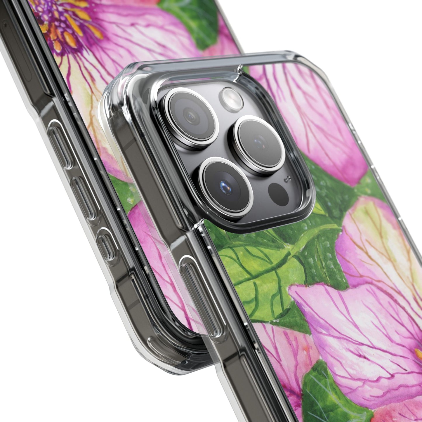 MagSafe® Magic Magnolias Clear Impact Cases (iPhone 16 & others)