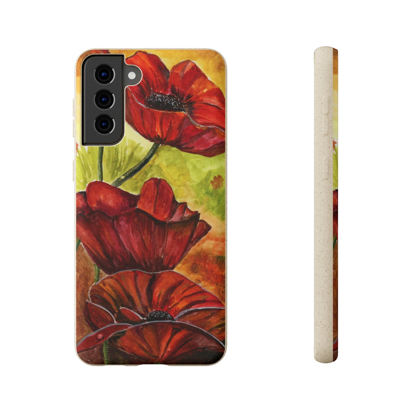 Eco Biodegradable Poppy Love iPhone & Samsung Case