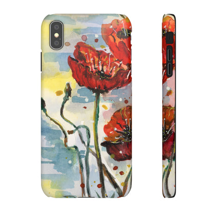 Poppy Love iPhone & Samsung Snap Cases