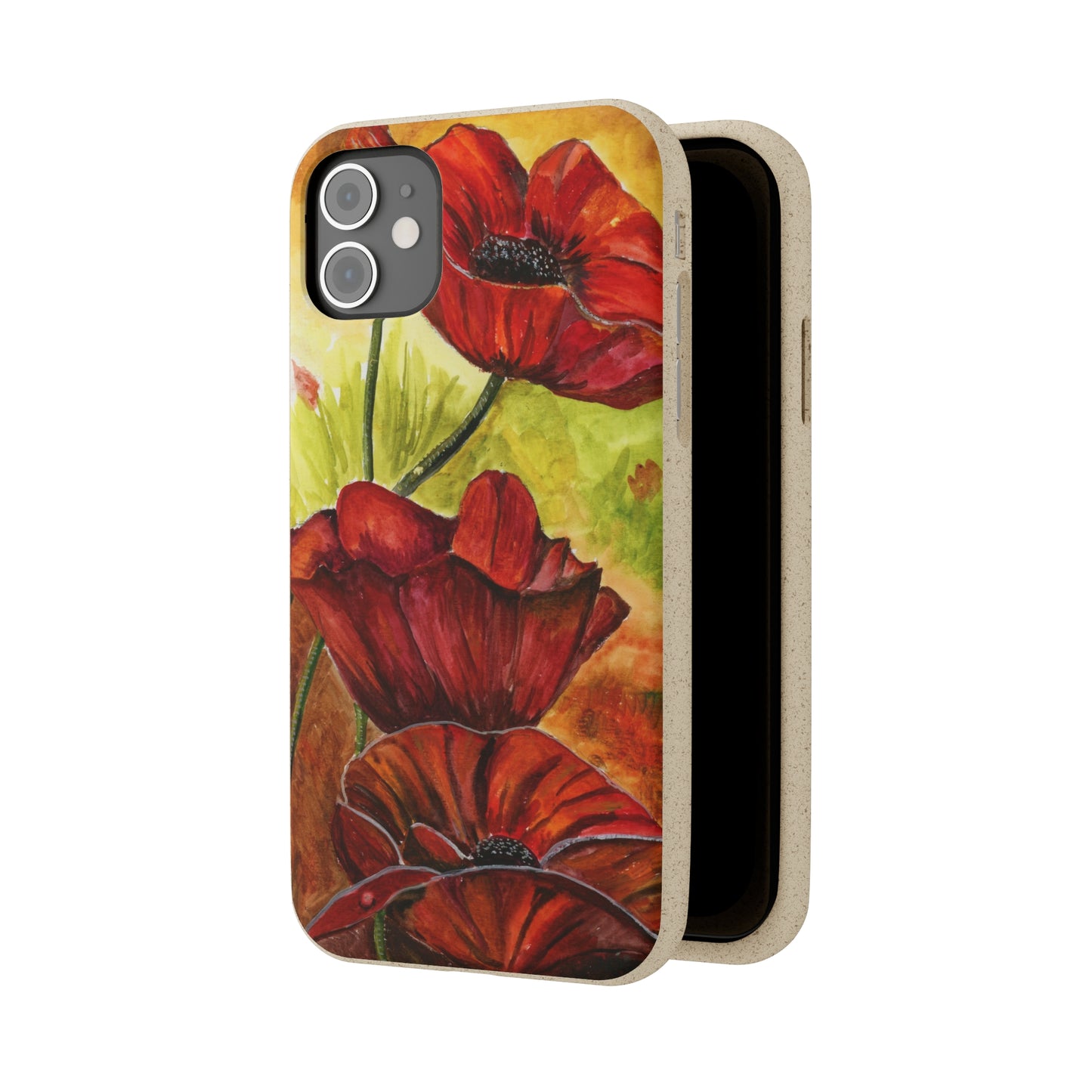 Eco Biodegradable Poppy Love iPhone & Samsung Case