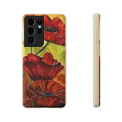 Eco Biodegradable Poppy Love iPhone & Samsung Case