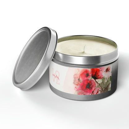 Poppy Love Everyday Tin Candles