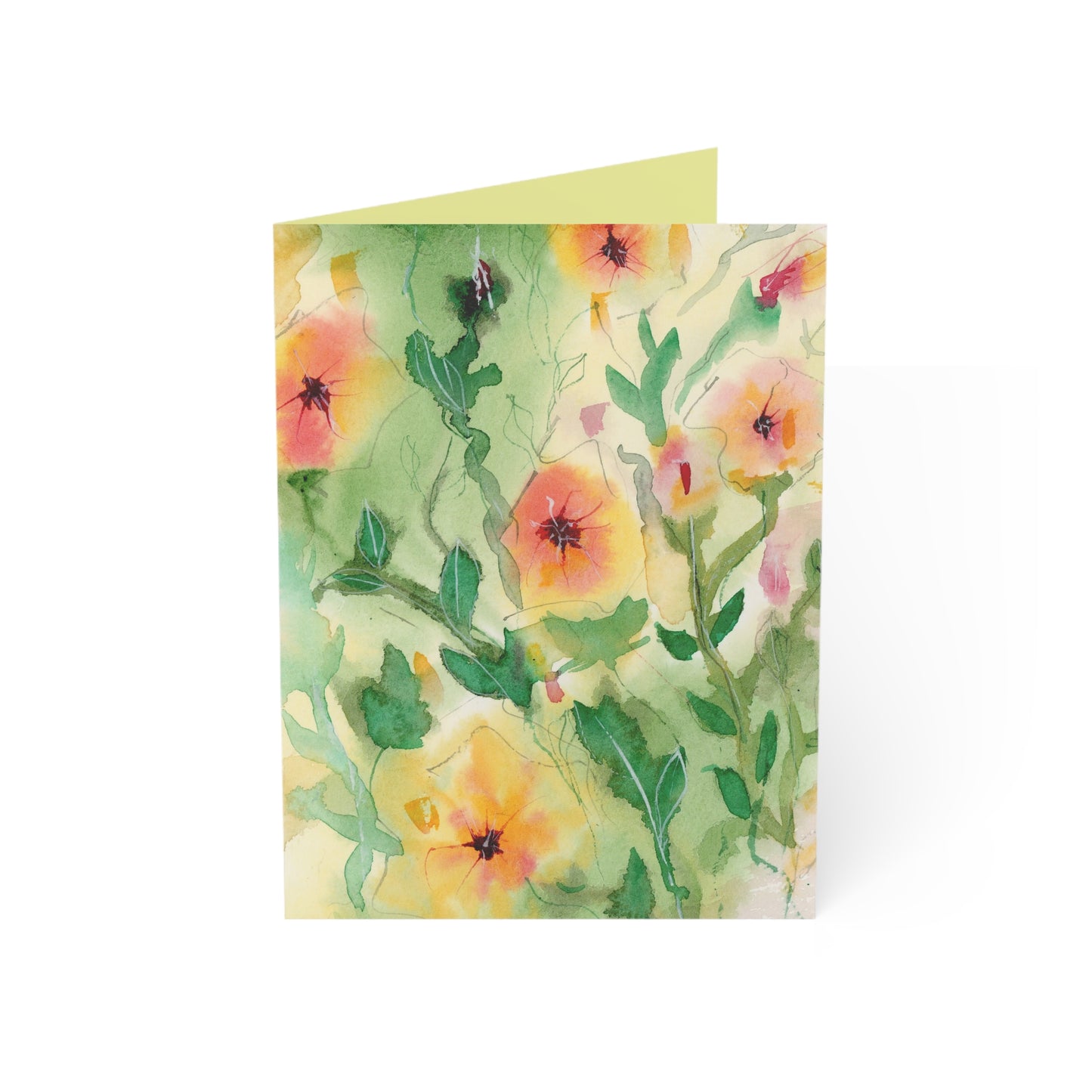 Sunset Flowers All Occassion Greeting Cards